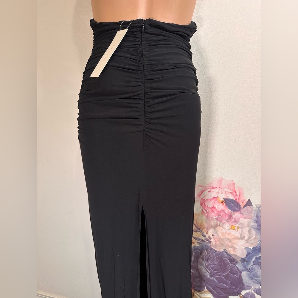 New Magda Butrym Plunging Gown in Black maxi backless strapless cutout small - Picture 9 of 16